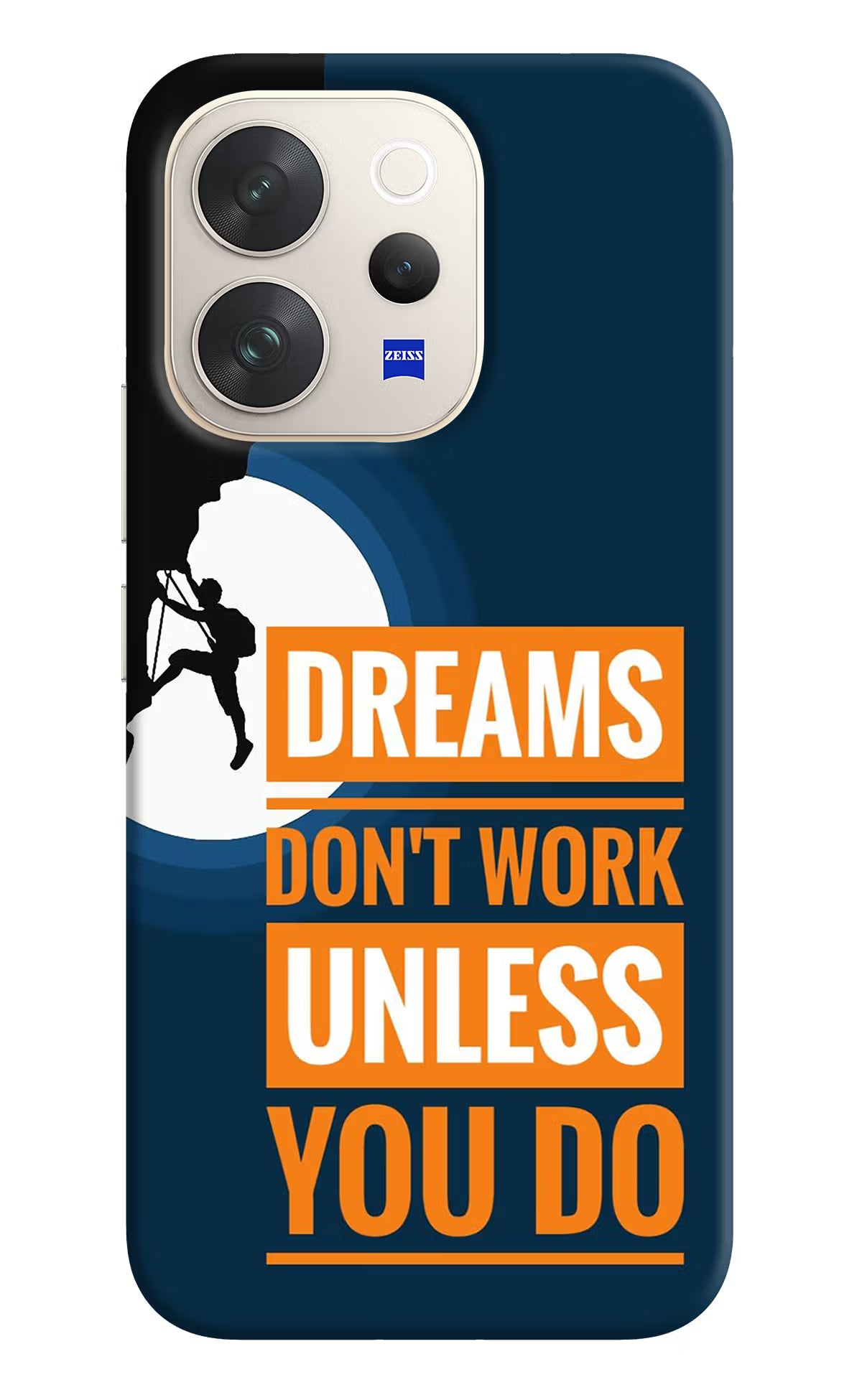Dreams Don’T Work Unless You Do Vivo V70 5G Hard Case Back Cover by Casekaro