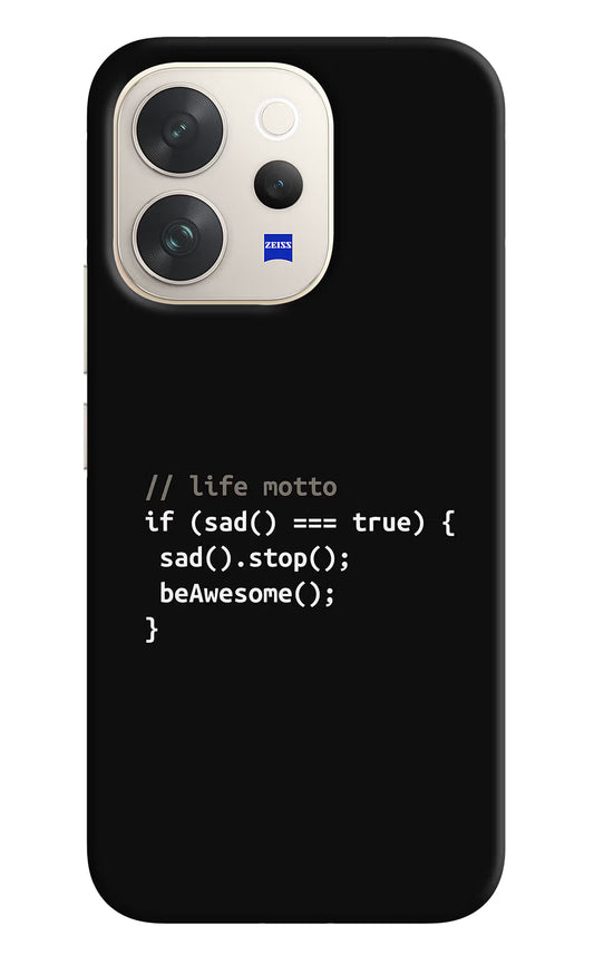 Life Motto Code Vivo V70 5G Hard Case Back Cover by Casekaro