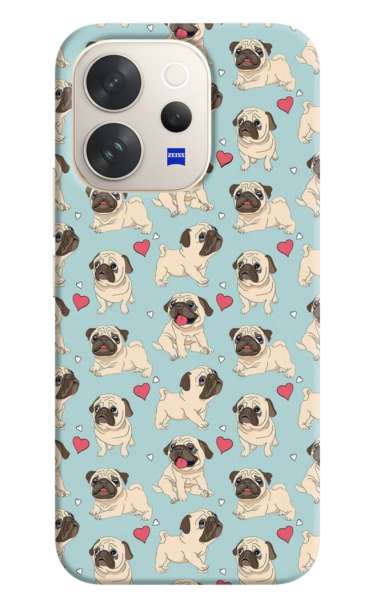 Pug Dog Vivo V70 5G Hard Case Back Cover by Casekaro