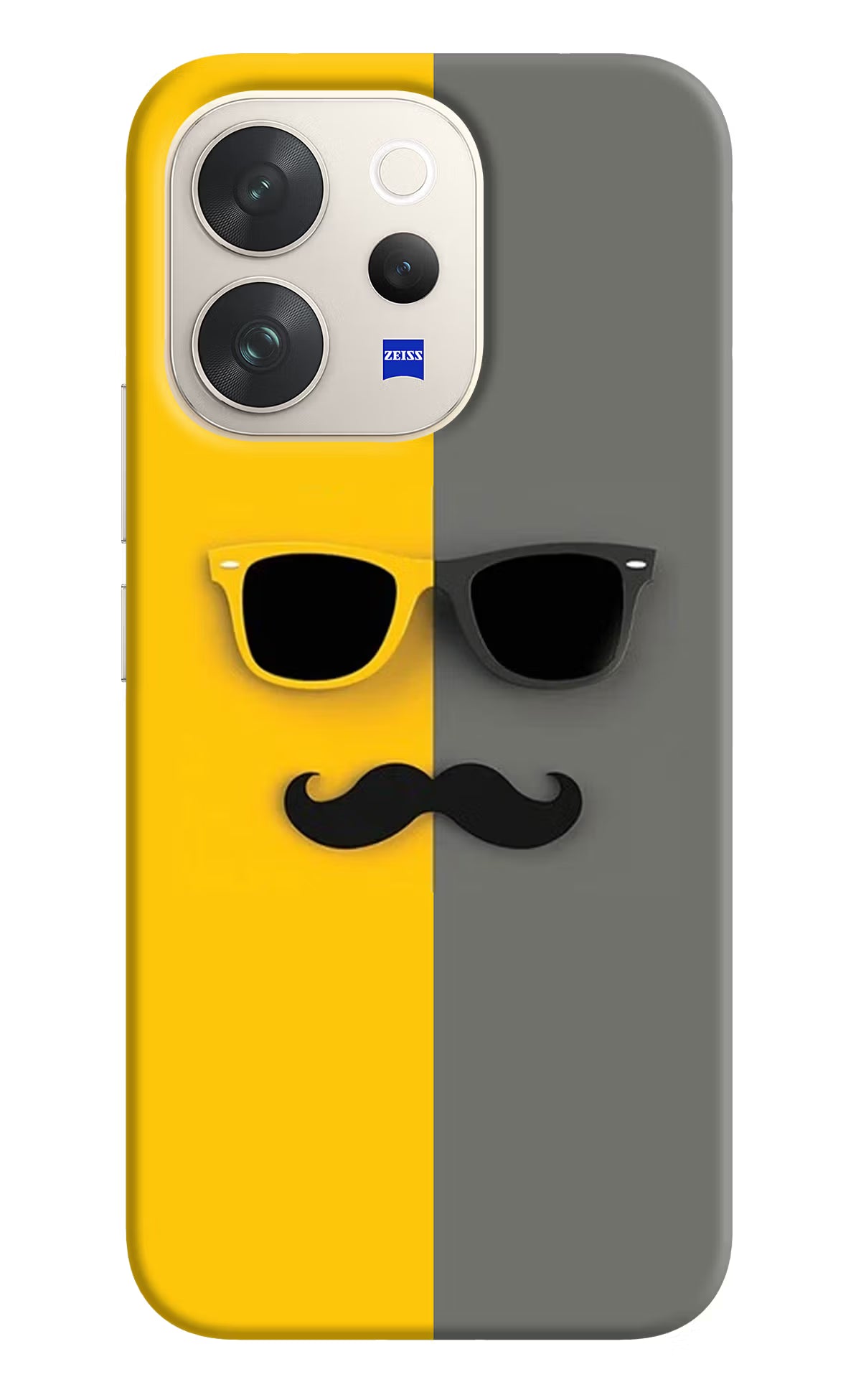 Sunglasses with Mustache Vivo V70 5G Hard Case Back Cover by Casekaro