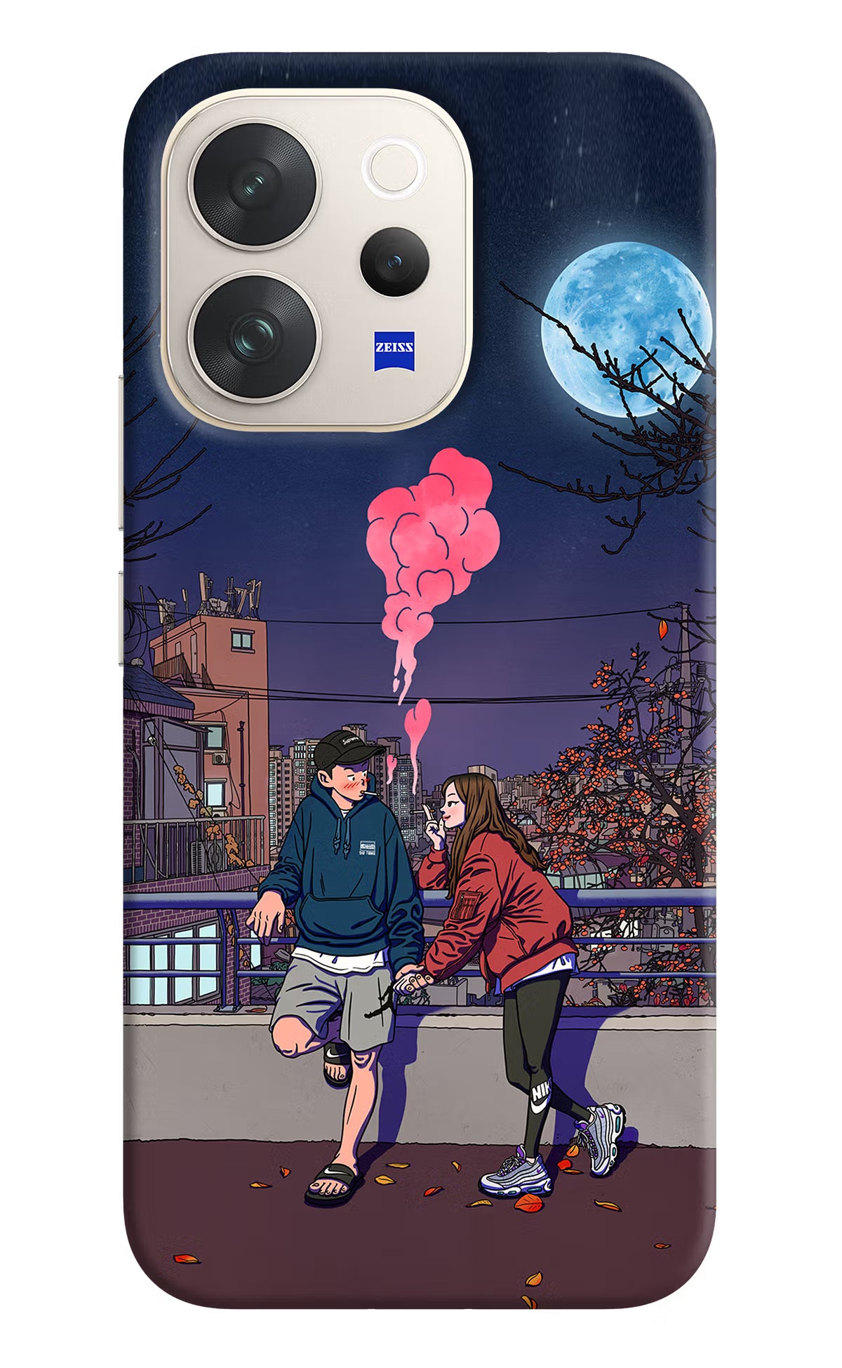 Chilling Couple Vivo V70 5G Hard Case Back Cover by Casekaro