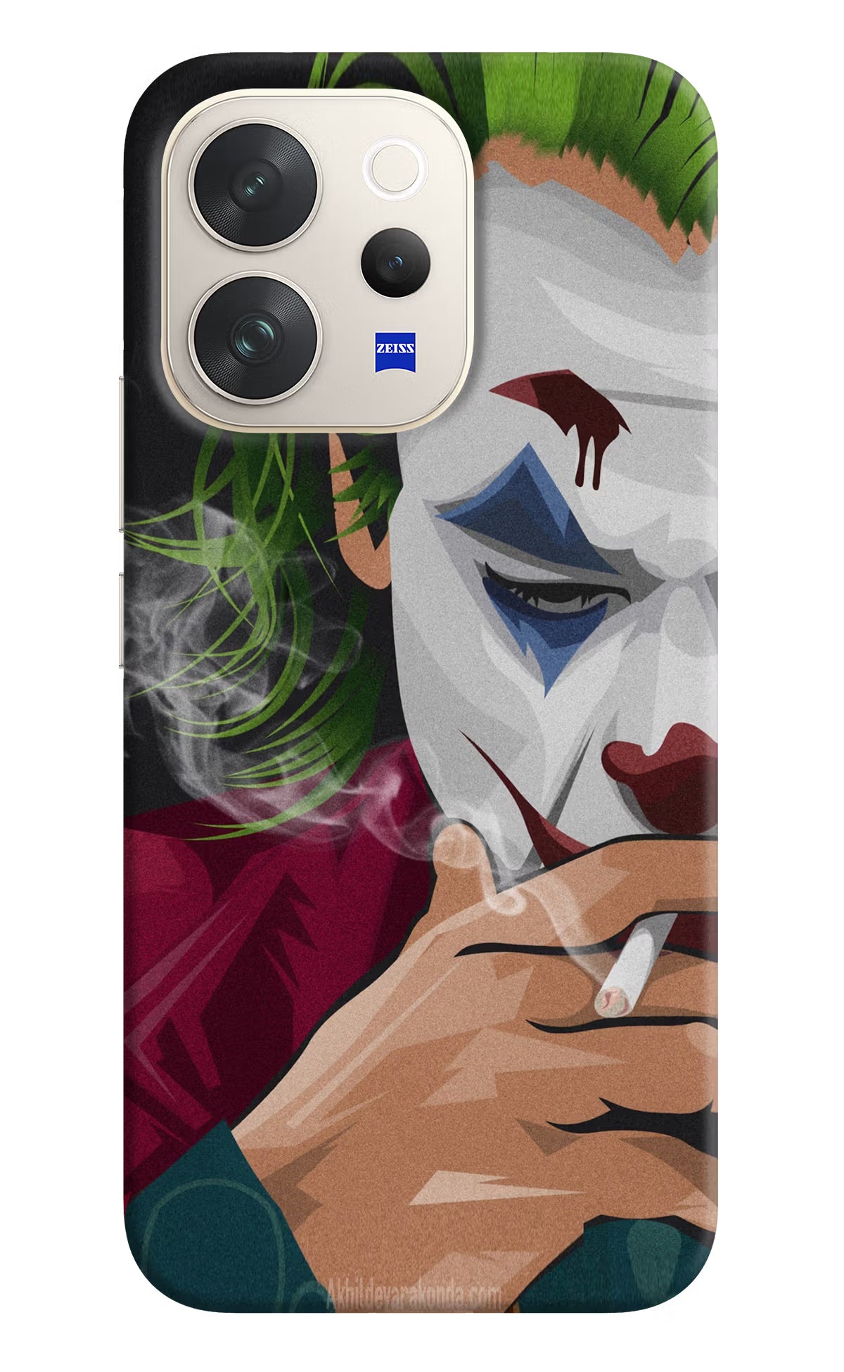 Joker Smoking Vivo V70 5G Hard Case Back Cover by Casekaro