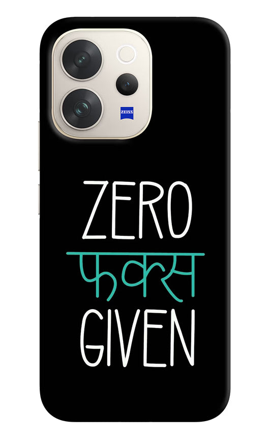 Zero Fucks Given Vivo V70 5G Hard Case Back Cover by Casekaro
