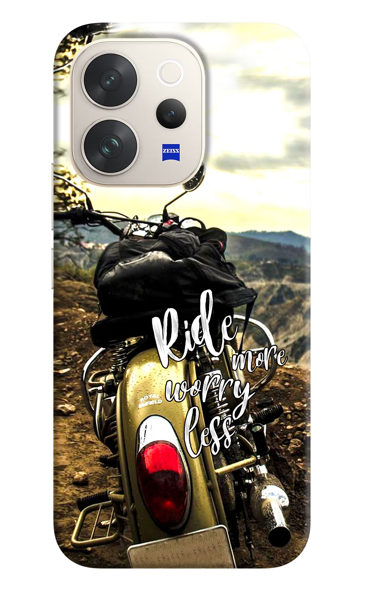 Ride More Worry Less Vivo V70 5G Hard Case Back Cover by Casekaro