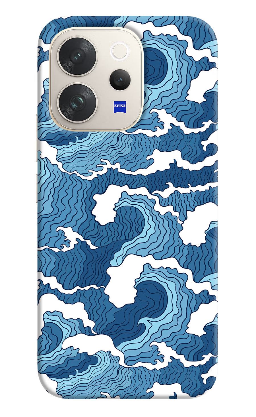 Blue Waves Vivo V70 5G Back Cover, Hard case