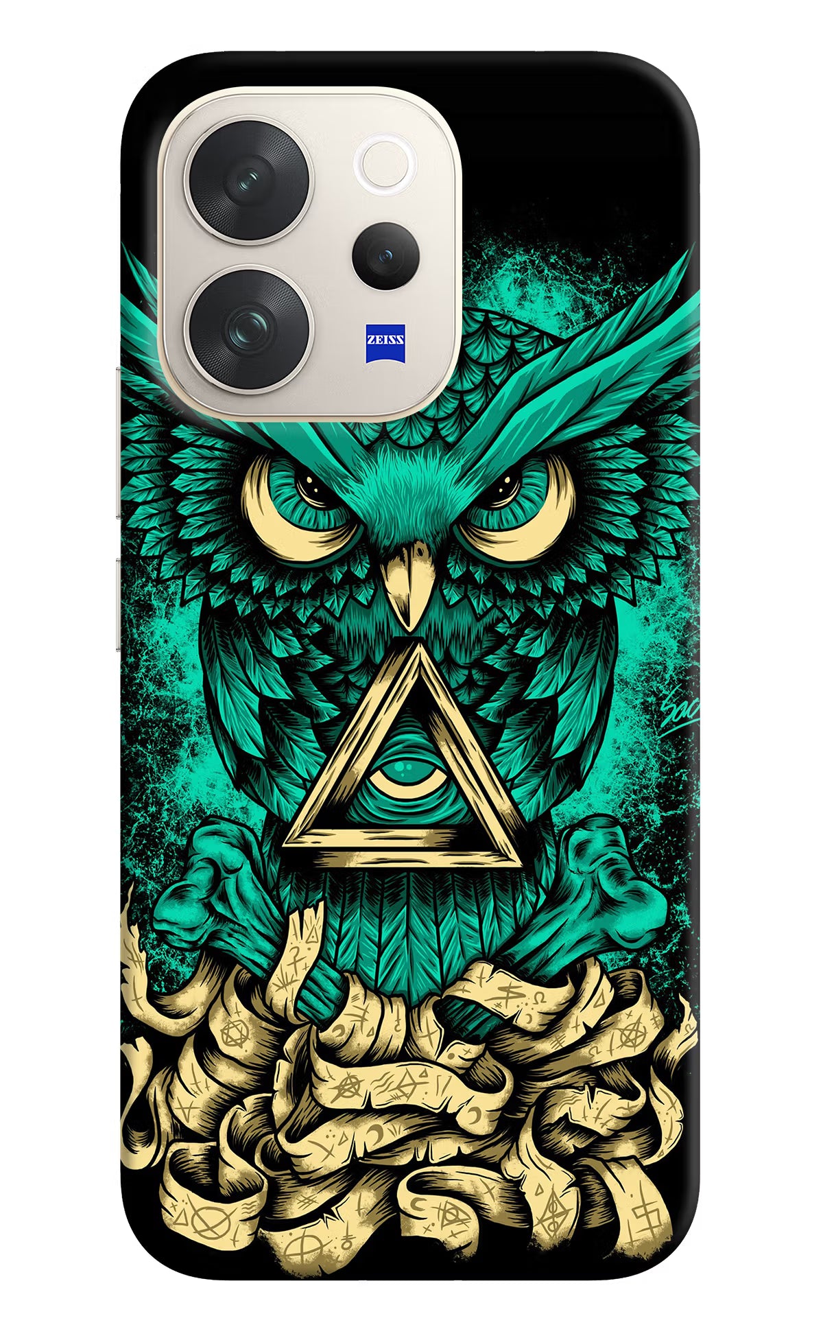 Green Owl Vivo V70 5G Hard Case Back Cover by Casekaro