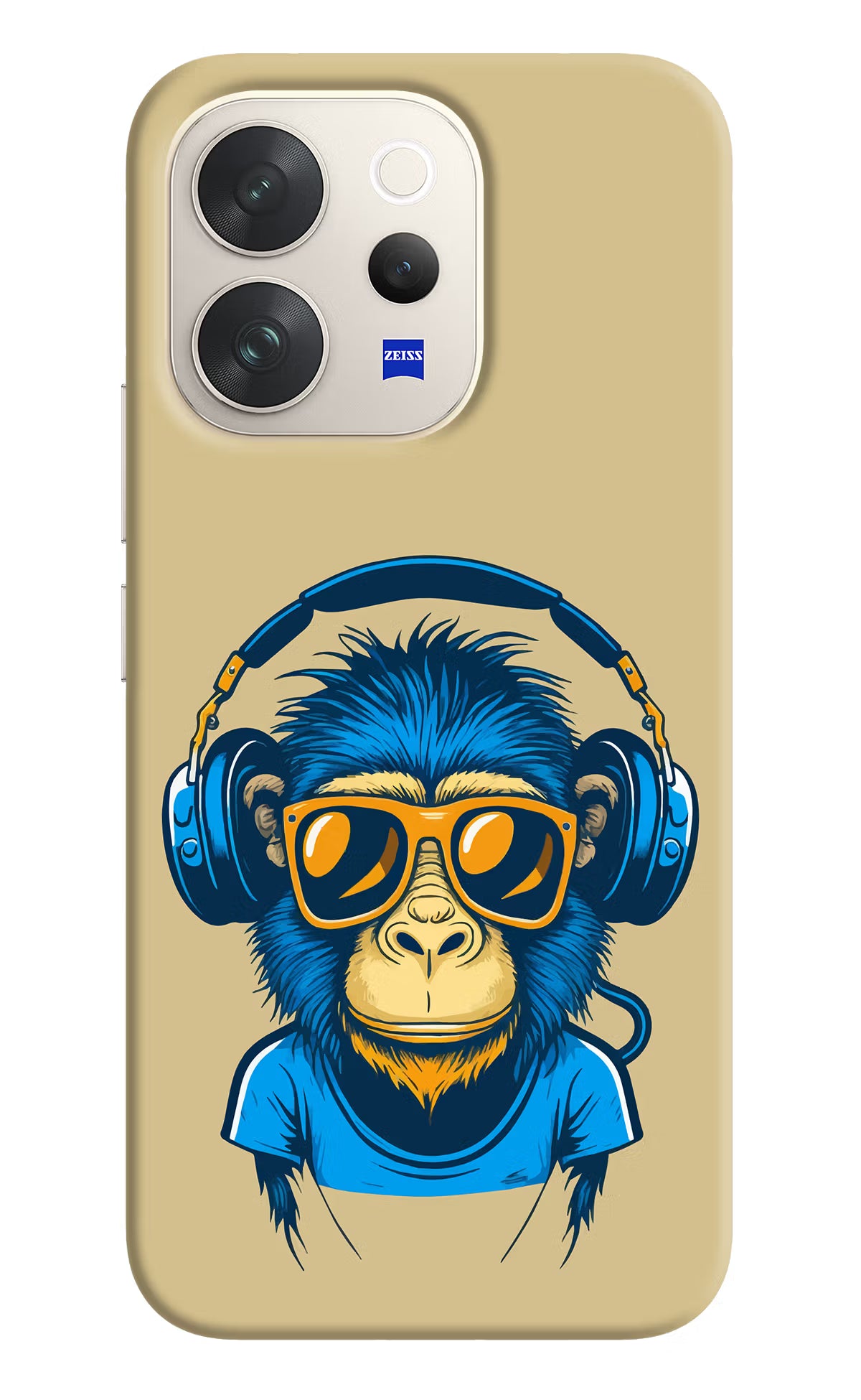 Monkey Headphone Vivo V70 5G Hard Case Back Cover by Casekaro
