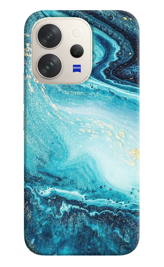 Blue Glitter Marble Vivo V70 5G Hard Case Back Cover by Casekaro