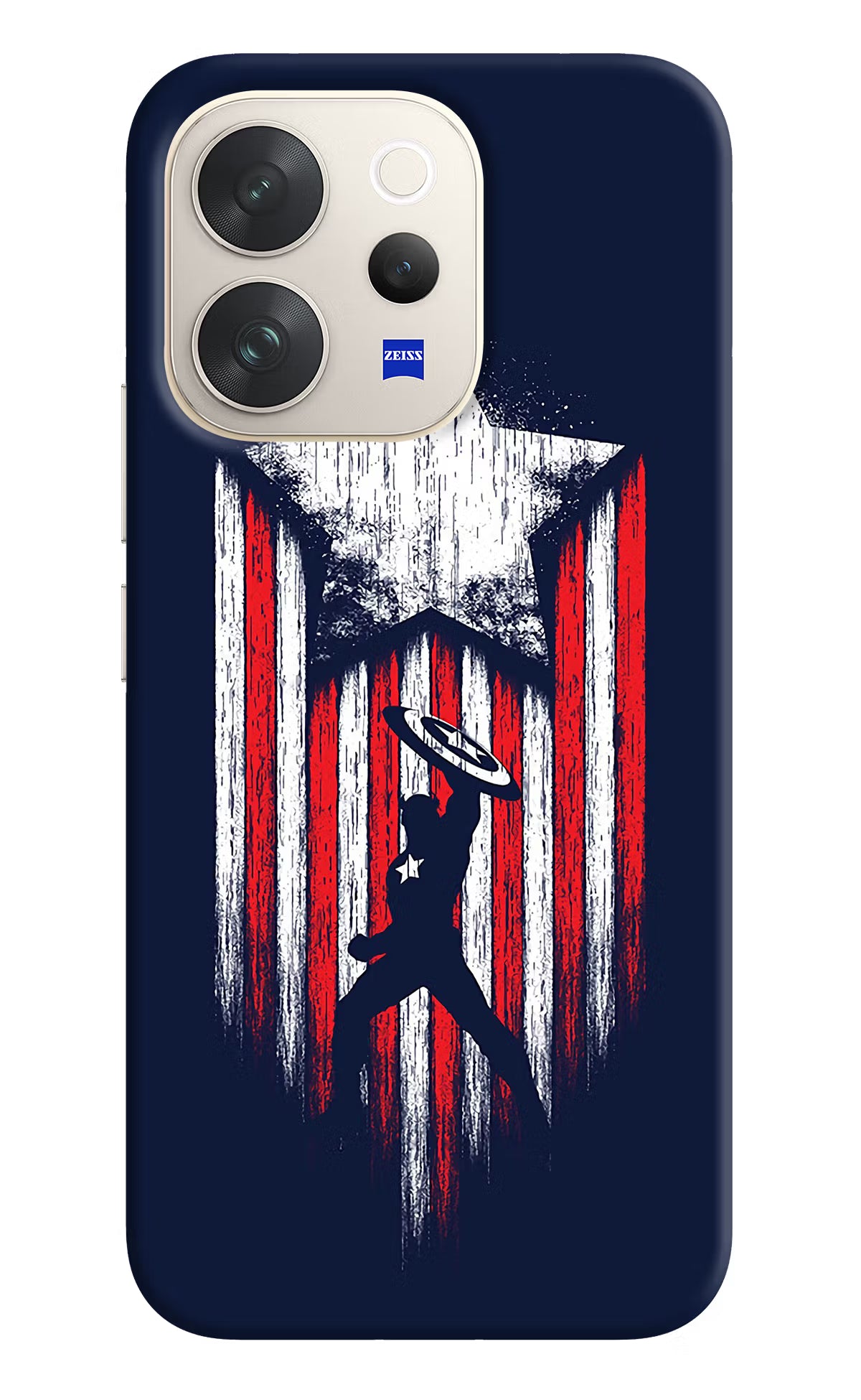Captain America Marvel Art Vivo V70 5G Hard Case Back Cover by Casekaro