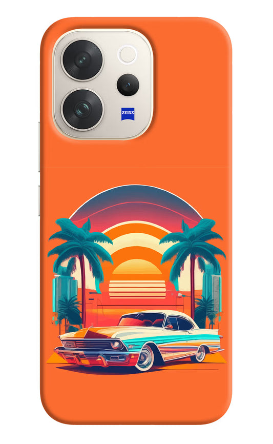 Palm Drive 80s Vivo V70 5G Hard Case Back Cover by Casekaro