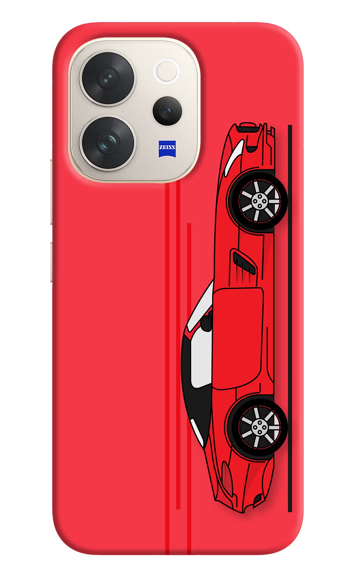 Red Velocity Vivo V70 5G Hard Case Back Cover by Casekaro