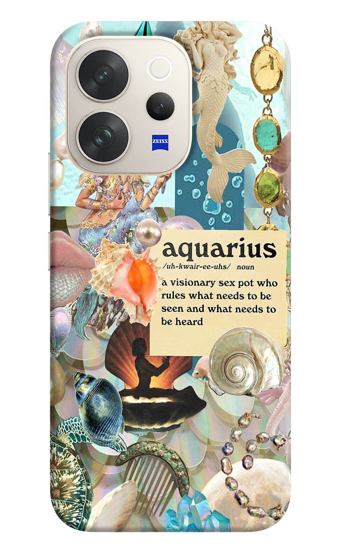 Aquarius Zodiac Vivo V70 5G Hard Case Back Cover by Casekaro