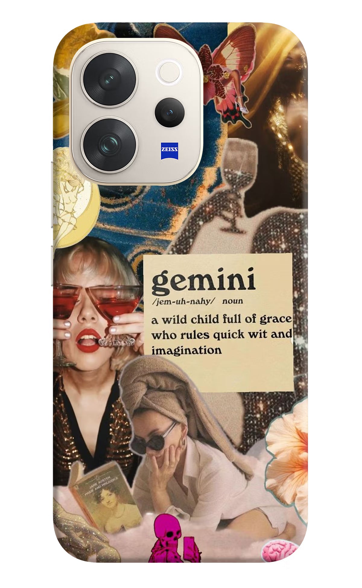 Gemini Zodiac Vivo V70 5G Hard Case Back Cover by Casekaro