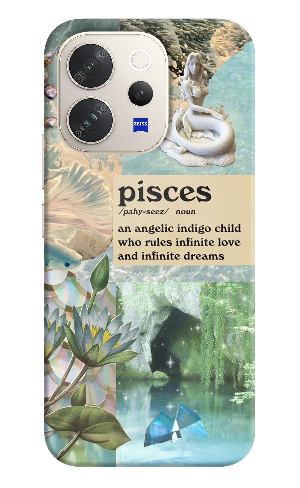 Pisces Zodiac Vivo V70 5G Hard Case Back Cover by Casekaro
