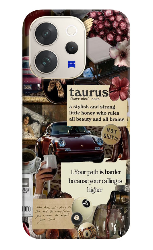 Taurus Zodiac Vivo V70 5G Hard Case Back Cover by Casekaro