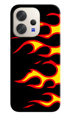 Side Sweep Flames Vivo V70 5G Hard Case Back Cover by Casekaro