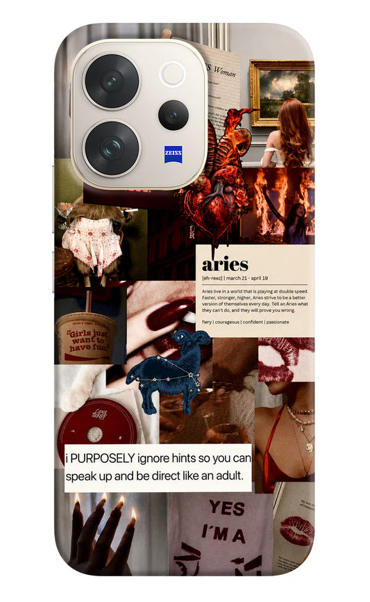 Zodiac Aries Vivo V70 5G Hard Case Back Cover by Casekaro