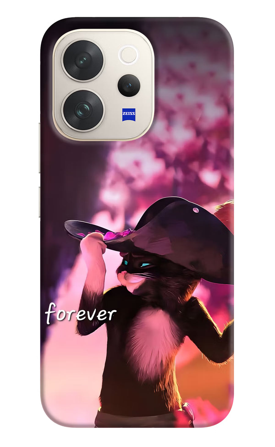 Forever Cat Vivo V70 5G Back Cover, Hard case