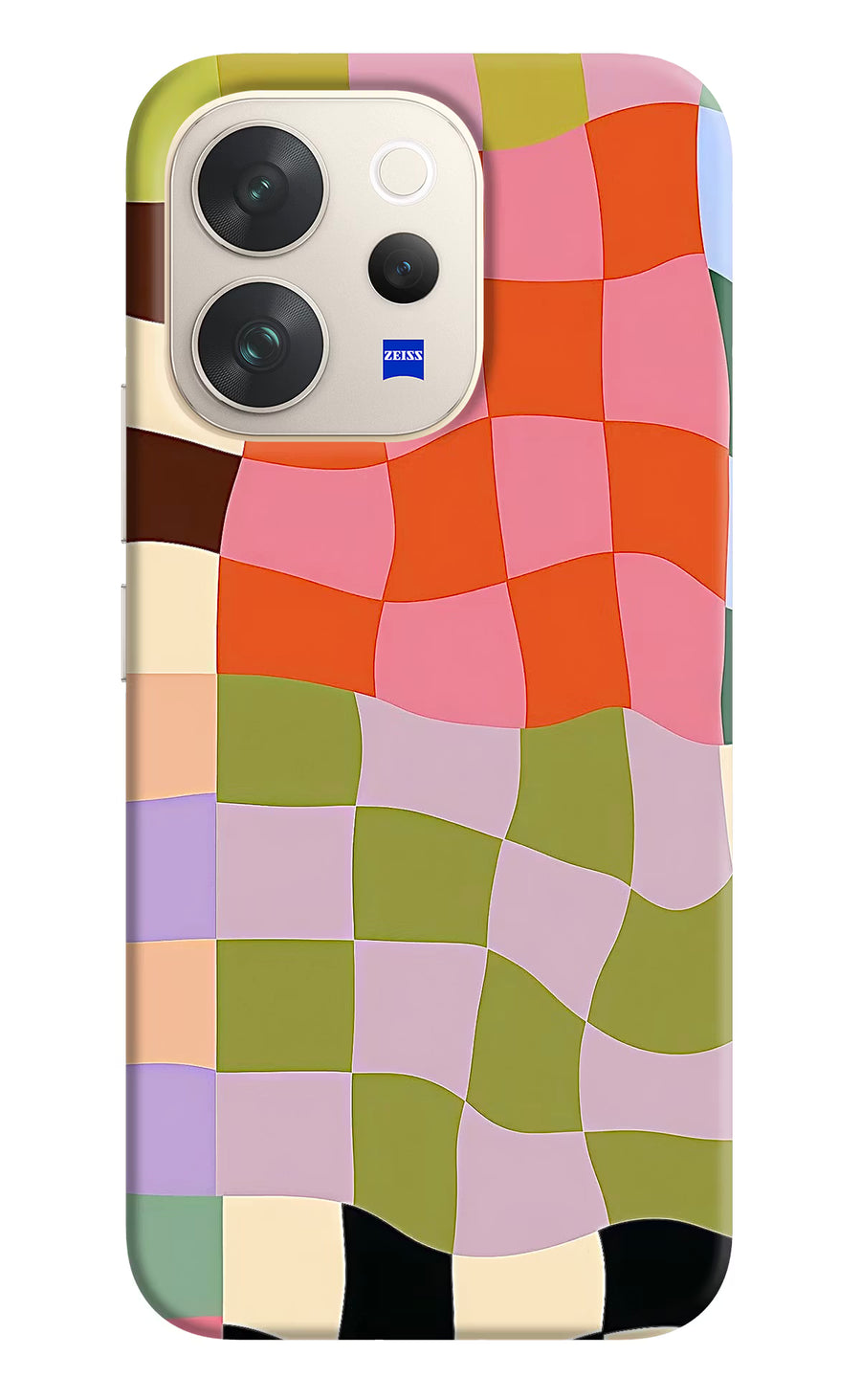 Wavy Grid Vivo V70 5G Back Cover, Hard case