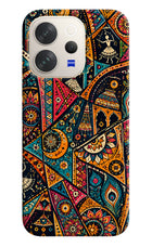 Folk Print Vivo V70 5G Hard Case Back Cover by Casekaro