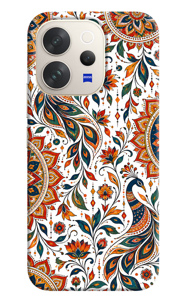 White Mayura Vivo V70 5G Hard Case Back Cover by Casekaro