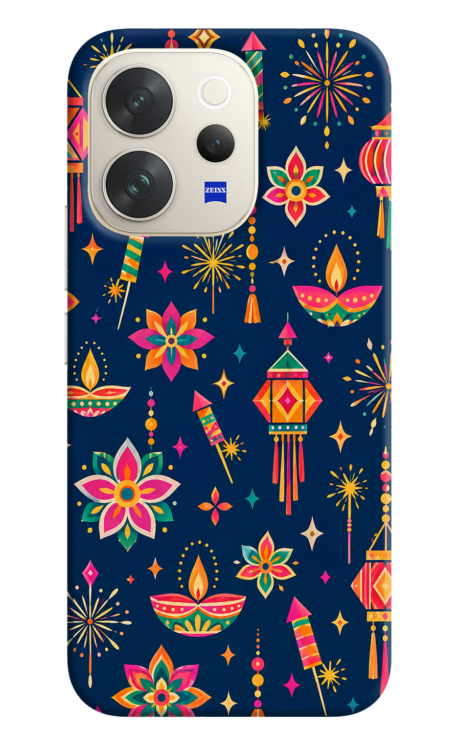 Festive Pop Vivo V70 5G Back Cover, Hard case
