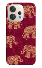 Maroon Elephant Vivo V70 5G Hard Case Back Cover by Casekaro
