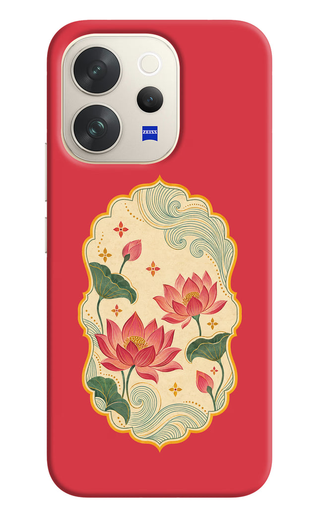 Pink Lotus Vivo V70 5G Hard Case Back Cover by Casekaro