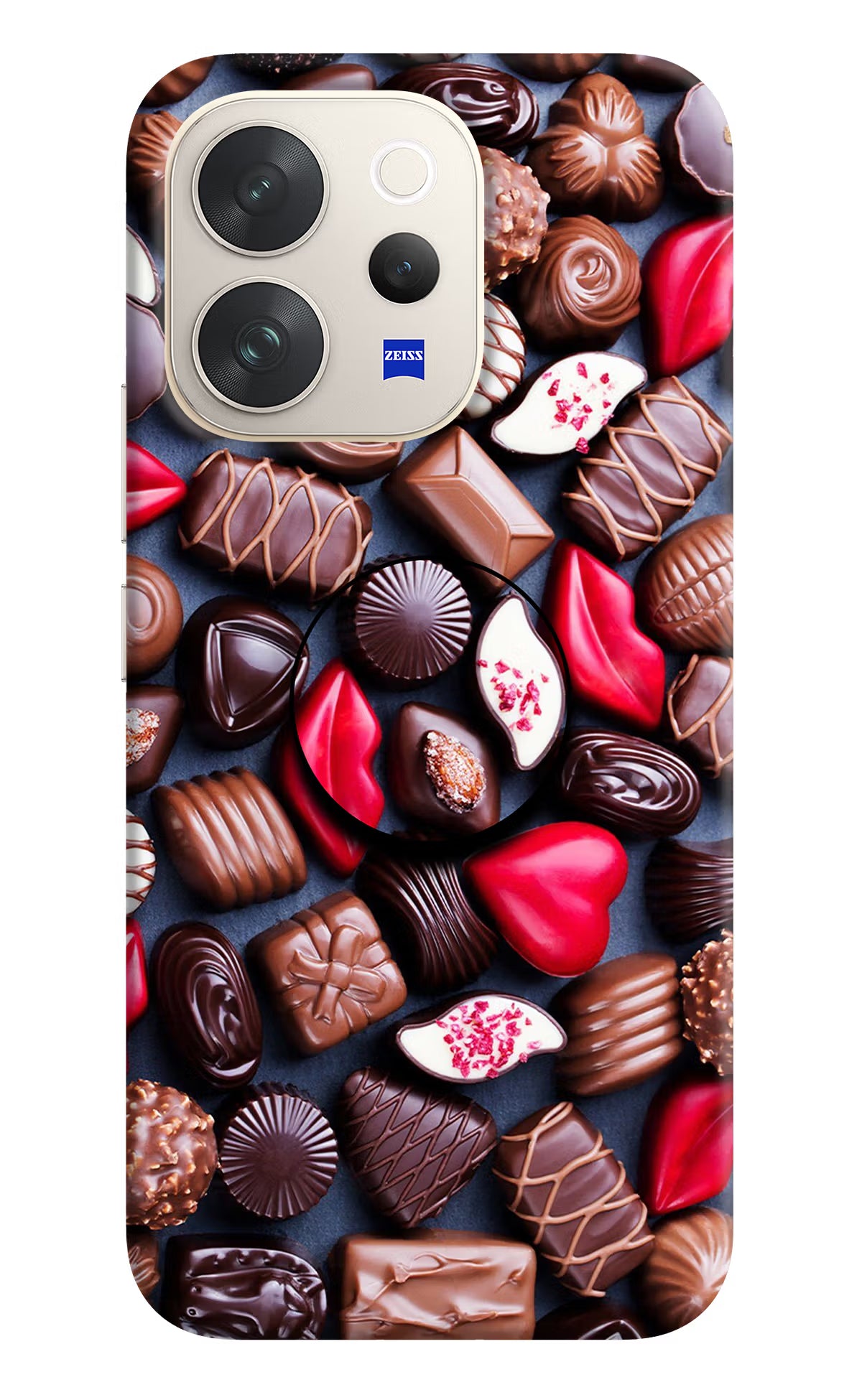 Chocolates Vivo V70 5G Pop Case by Casekaro
