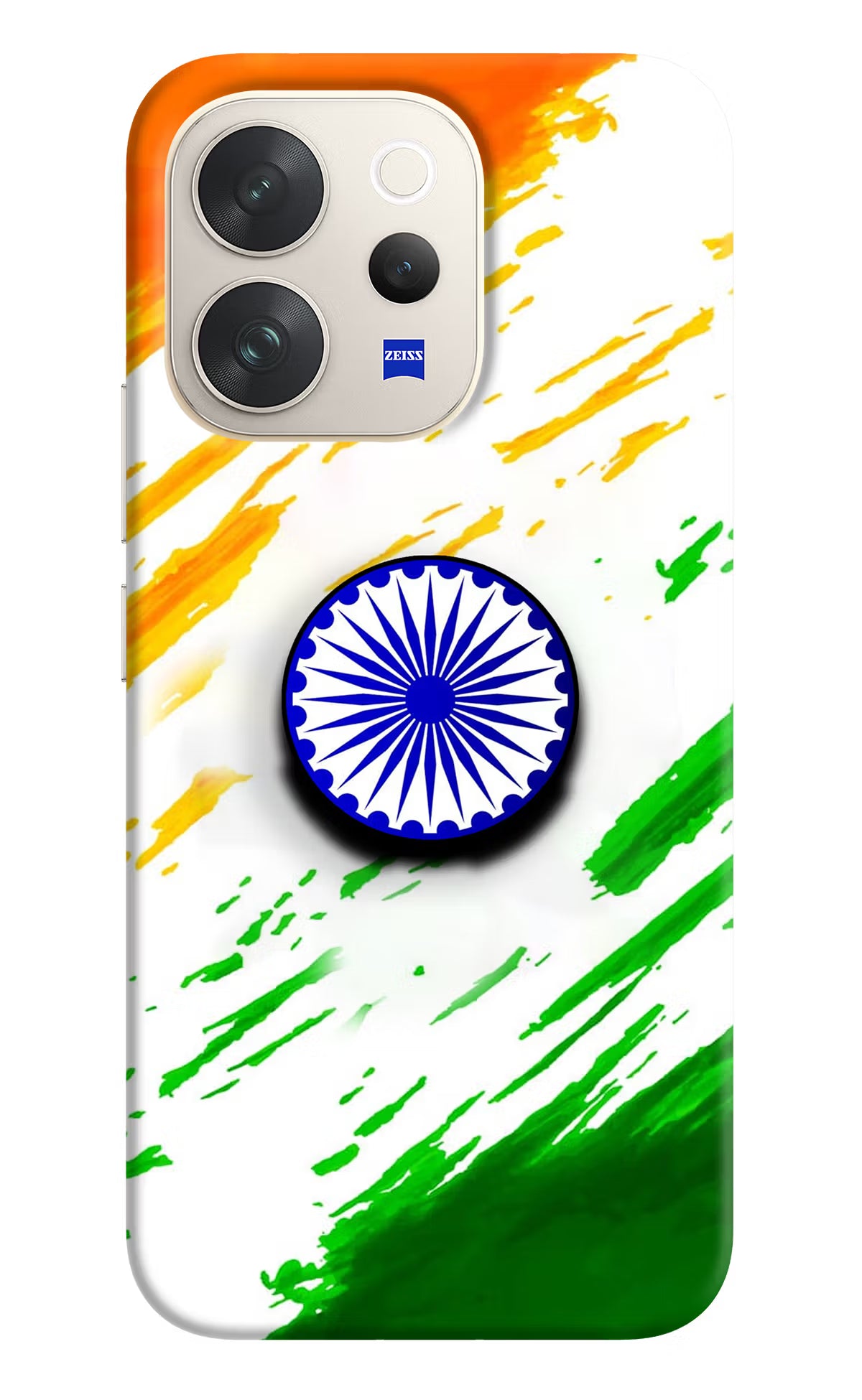 Indian Flag Ashoka Chakra Vivo V70 5G Pop Case by Casekaro