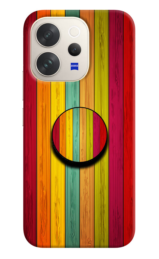 Multicolor Wooden Vivo V70 5G Pop Case by Casekaro