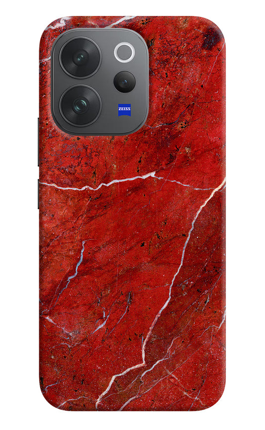 Red Marble Design Vivo V70 Elite 5G Hard Case Back Cover by Casekaro