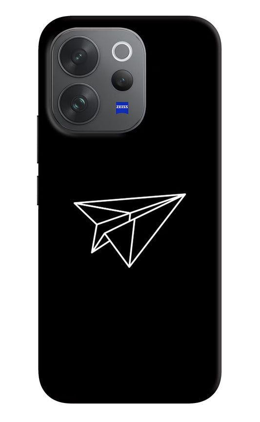 Paper Plane White Vivo V70 Elite 5G Hard Case Back Cover by Casekaro