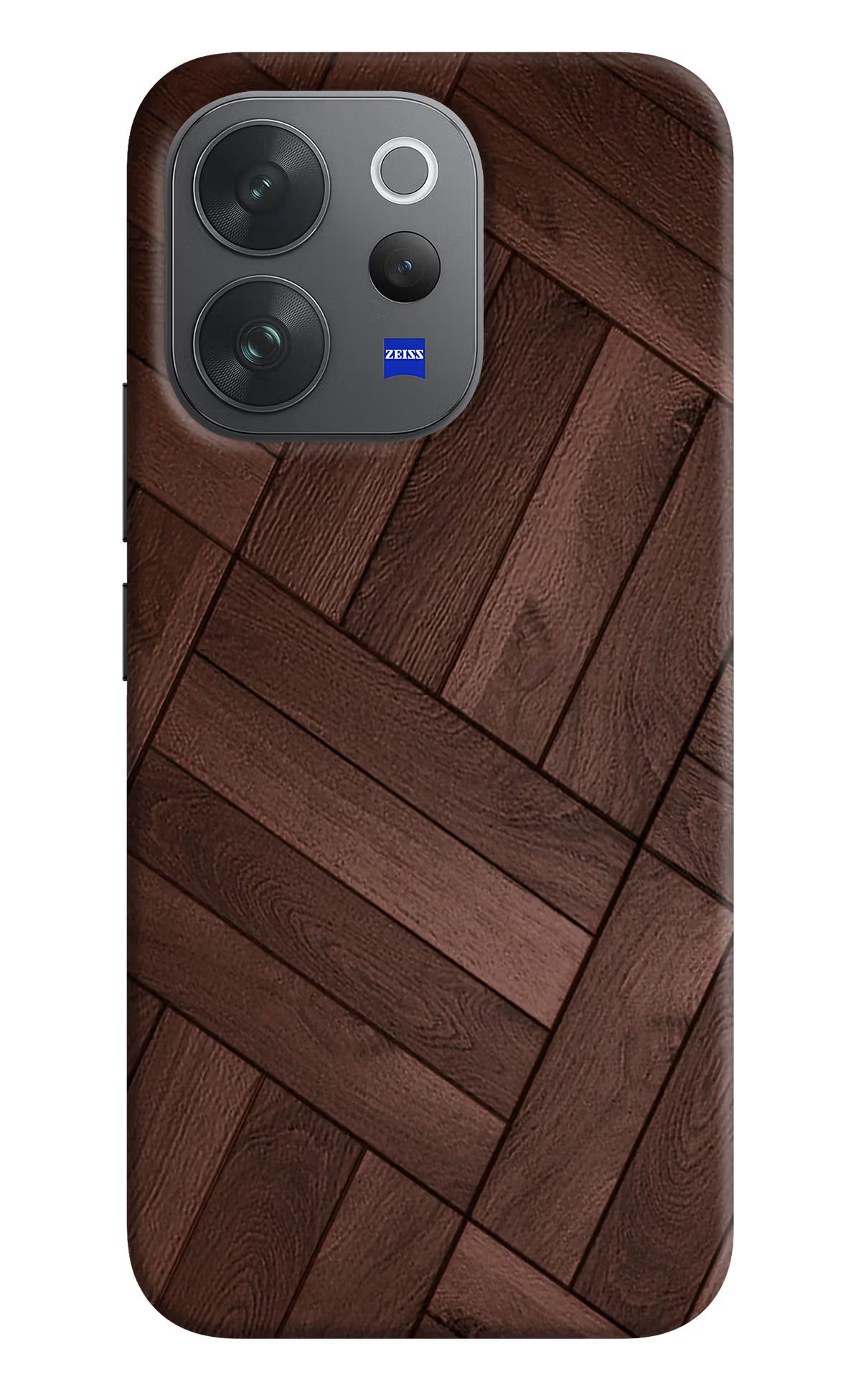 Wooden Texture Design Vivo V70 Elite 5G Hard Case Back Cover by Casekaro