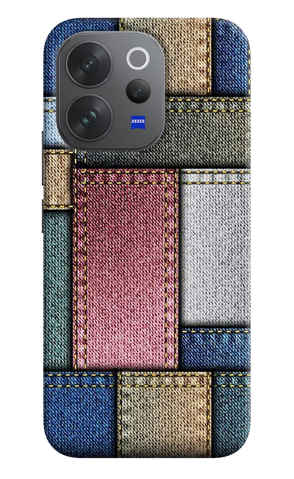 Multicolor Jeans Vivo V70 Elite 5G Hard Case Back Cover by Casekaro
