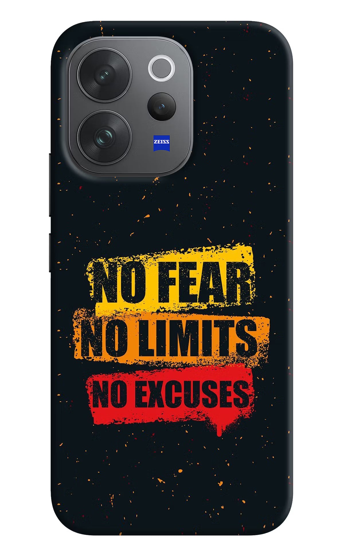 No Fear No Limits No Excuse Vivo V70 Elite 5G Hard Case Back Cover by Casekaro