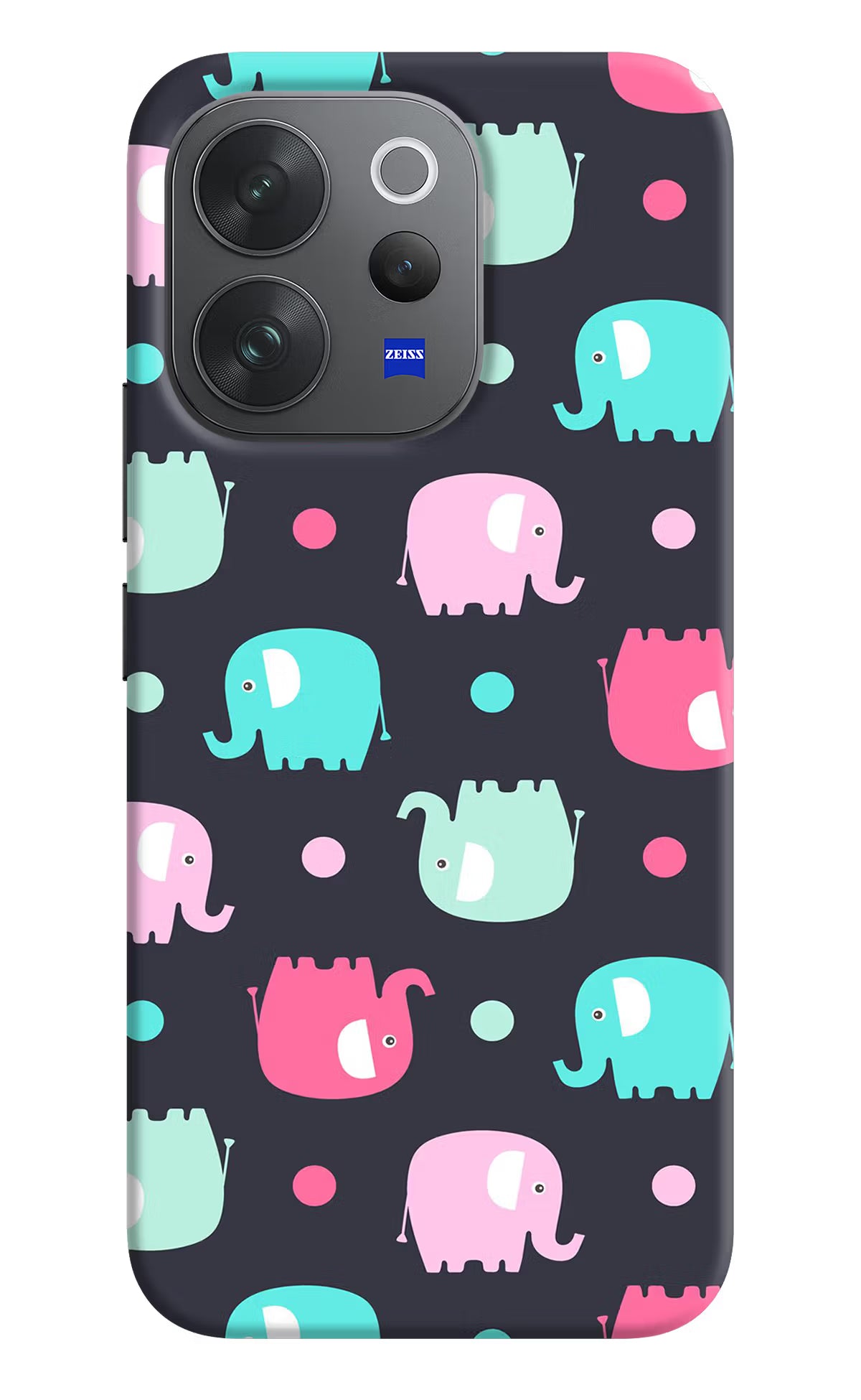 Elephants Vivo V70 Elite 5G Hard Case Back Cover by Casekaro