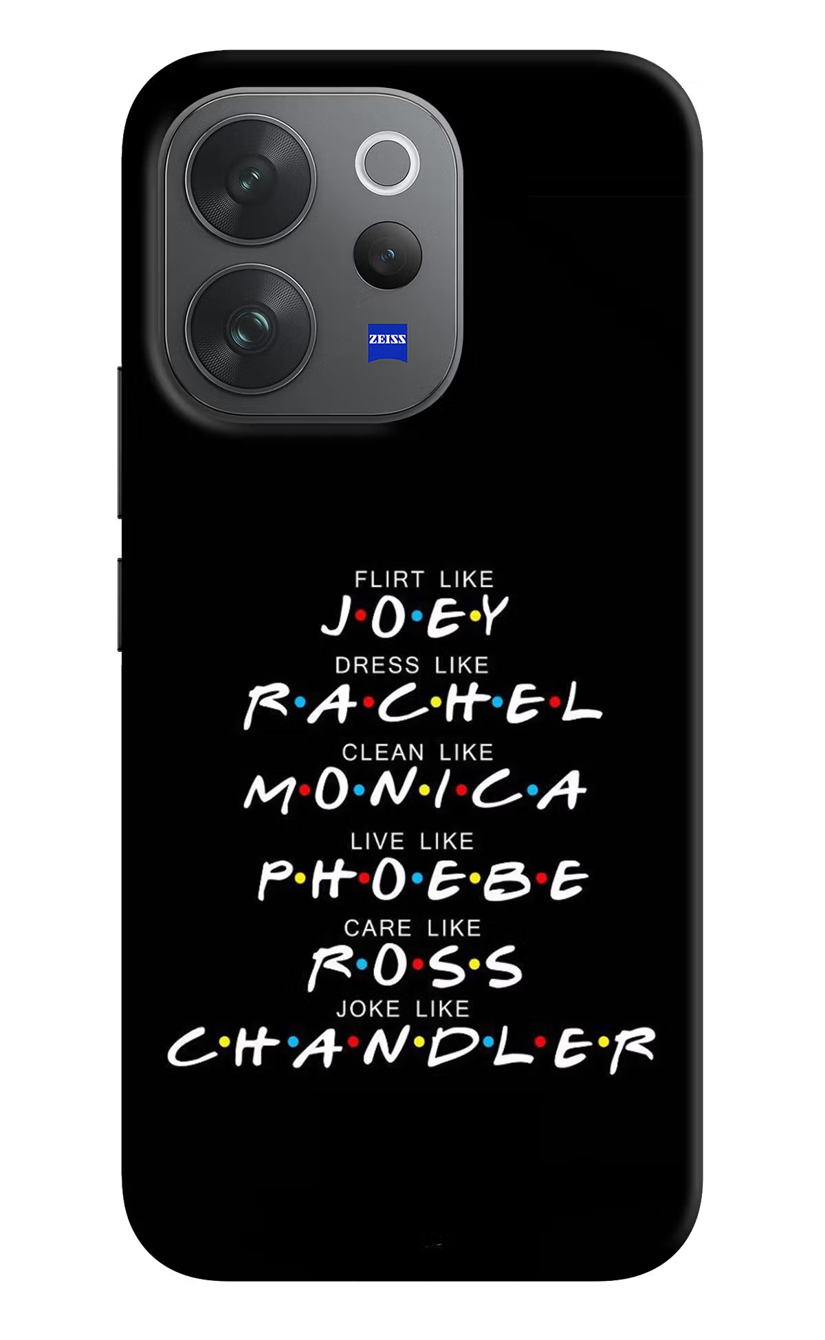 FRIENDS Character Vivo V70 Elite 5G Hard Case Back Cover by Casekaro
