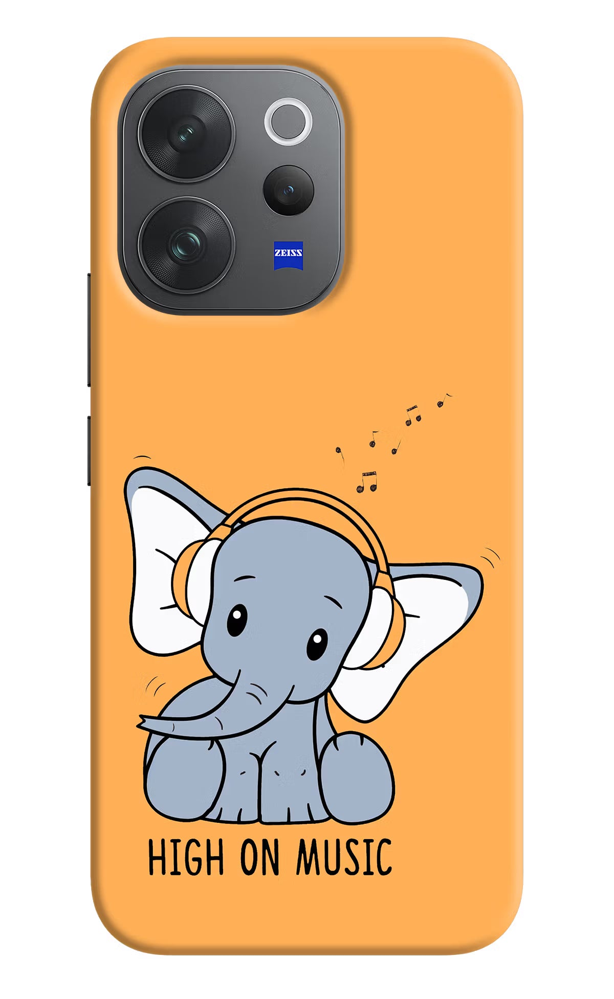 High On Music Vivo V70 Elite 5G Hard Case Back Cover by Casekaro