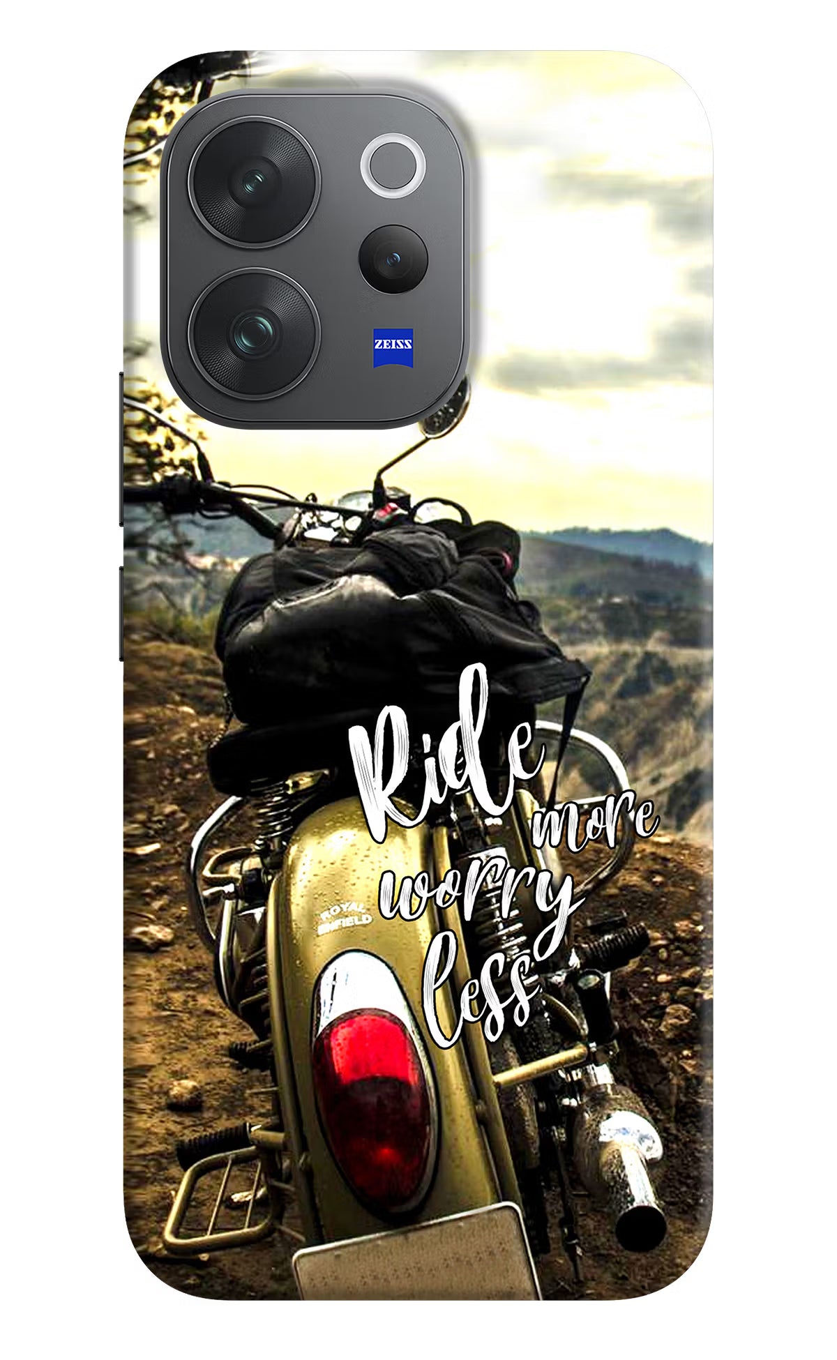 Ride More Worry Less Vivo V70 Elite 5G Hard Case Back Cover by Casekaro