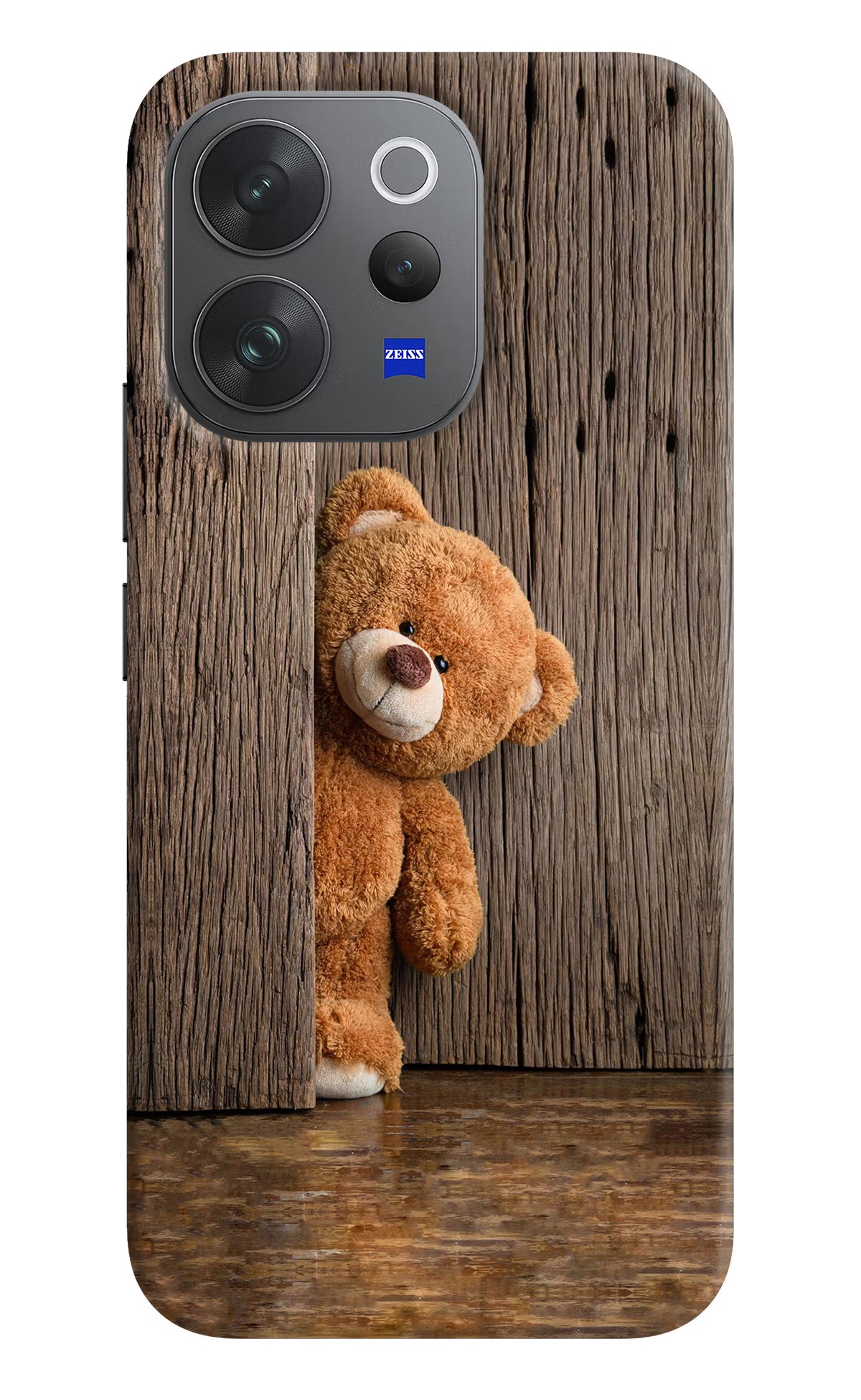 Teddy Wooden Vivo V70 Elite 5G Hard Case Back Cover by Casekaro