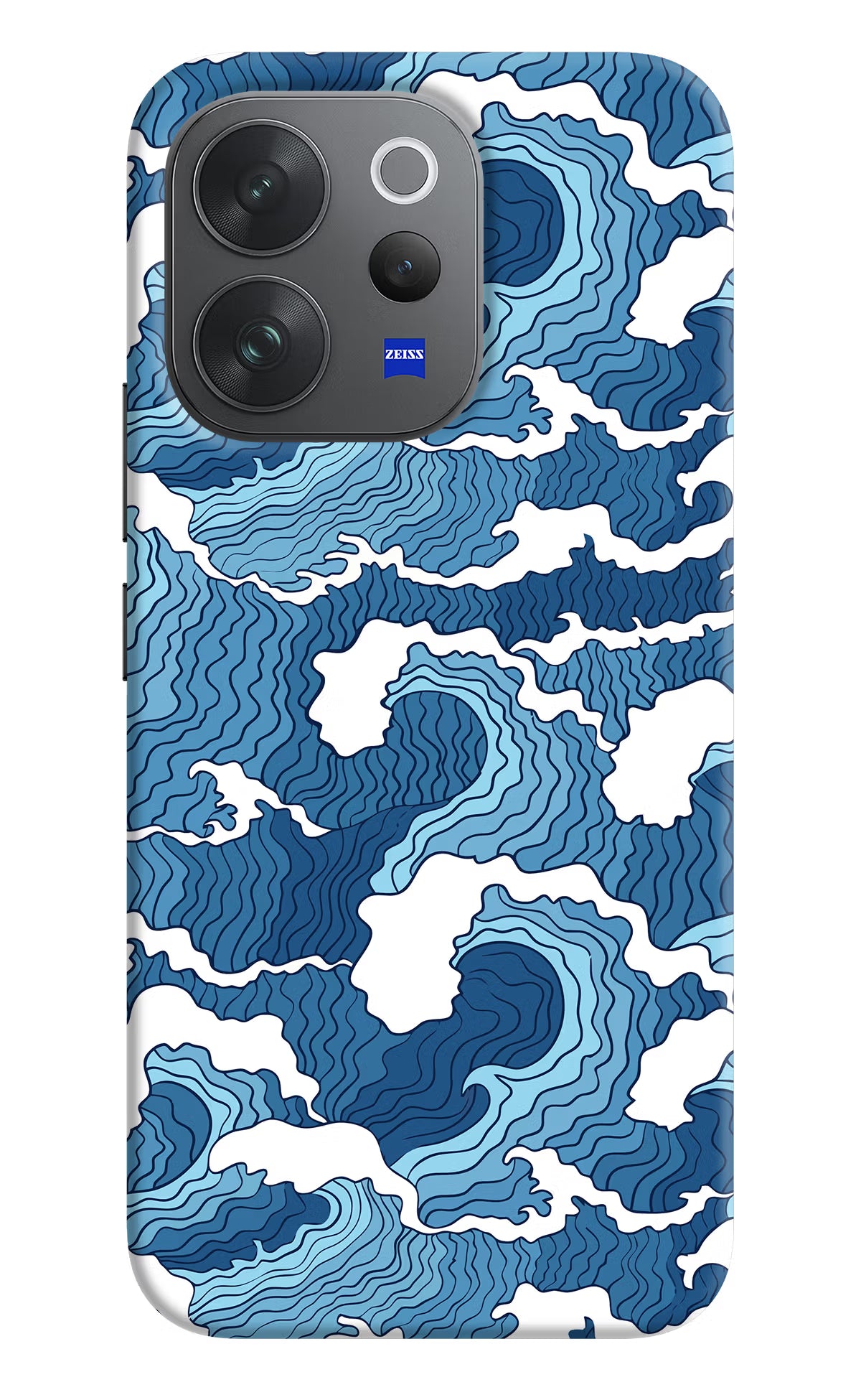 Blue Waves Vivo V70 Elite 5G Hard Case Back Cover by Casekaro