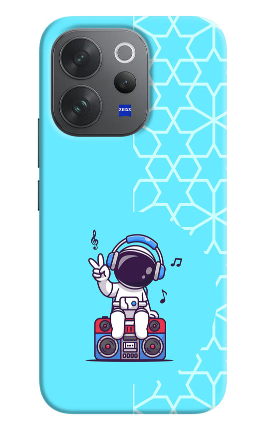 Cute Astronaut Chilling Vivo V70 Elite 5G Hard Case Back Cover by Casekaro