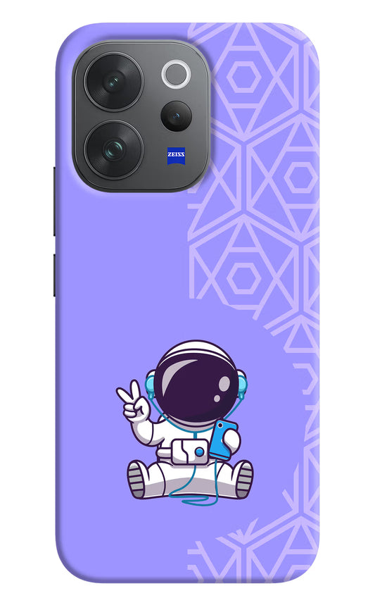 Cute Astronaut Chilling Vivo V70 Elite 5G Hard Case Back Cover by Casekaro