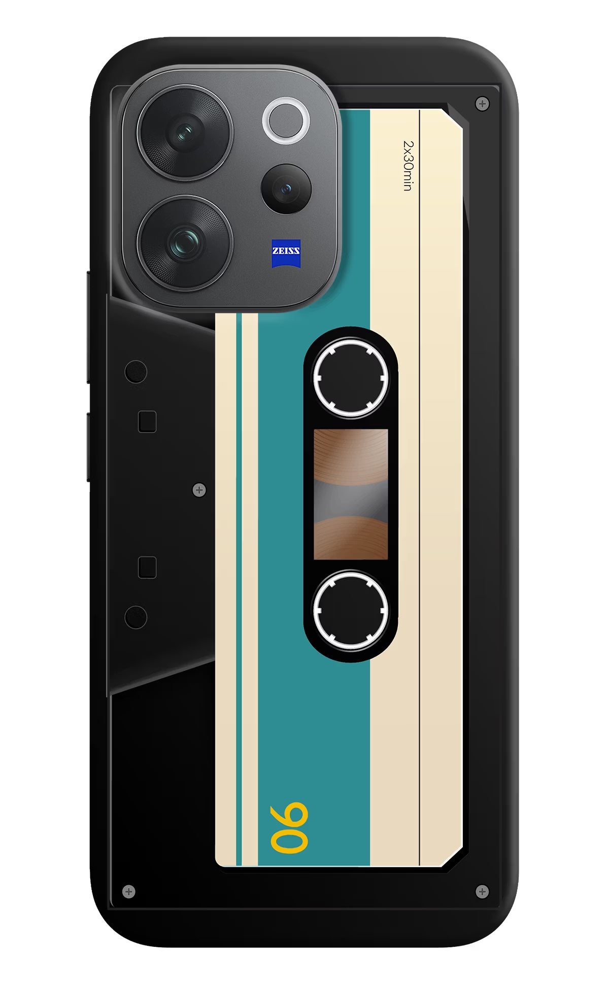 Cassette Vivo V70 Elite 5G Hard Case Back Cover by Casekaro