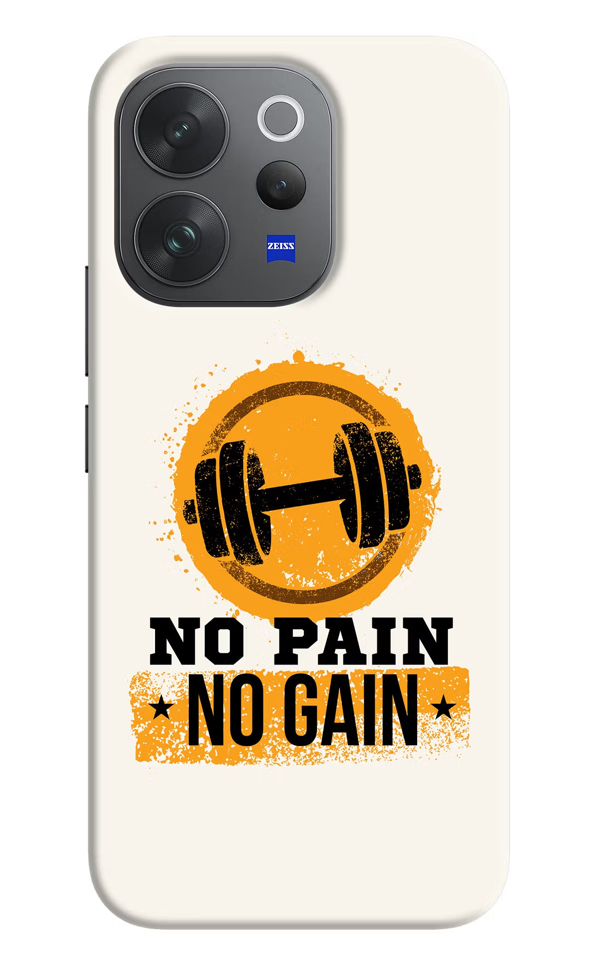 No Pain No Gain Vivo V70 Elite 5G Hard Case Back Cover by Casekaro