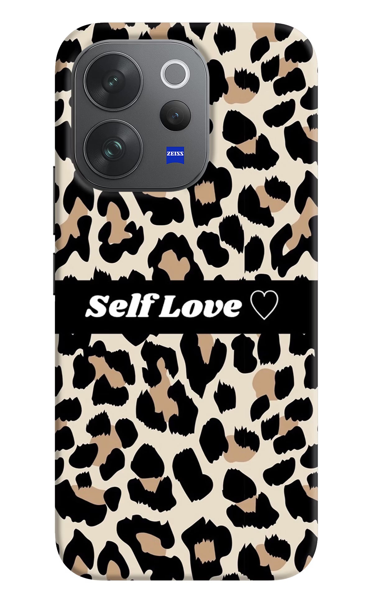 Leopard Print Self Love Vivo V70 Elite 5G Hard Case Back Cover by Casekaro