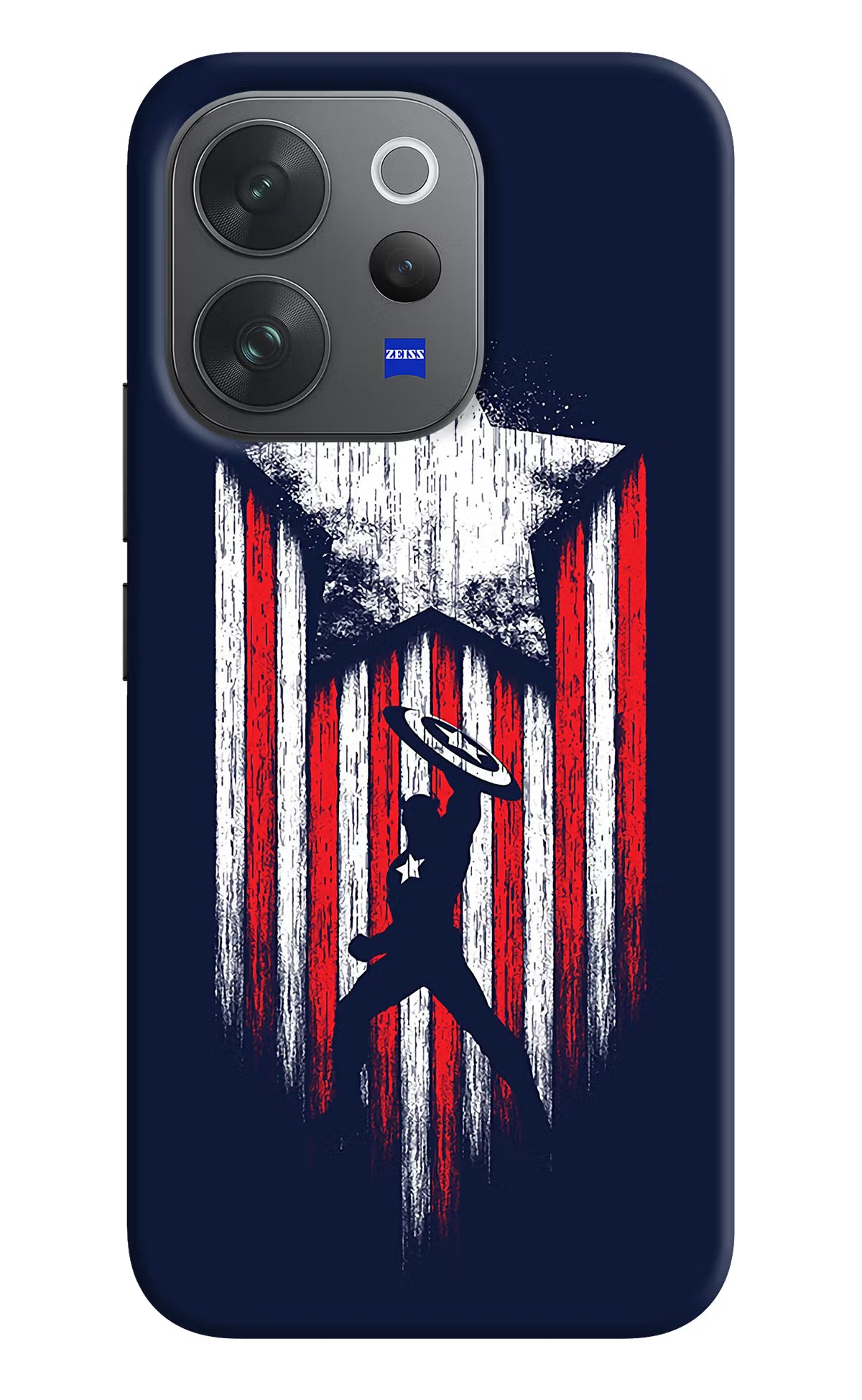 Captain America Marvel Art Vivo V70 Elite 5G Hard Case Back Cover by Casekaro