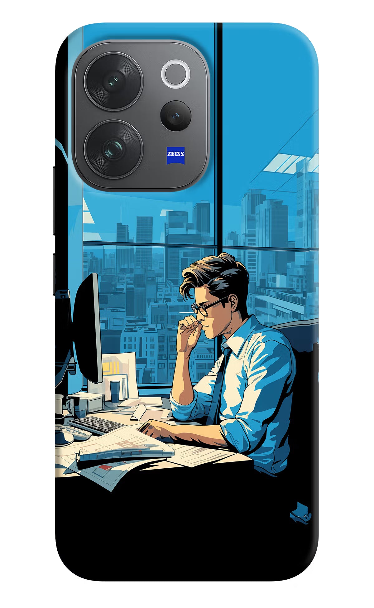 Focused Hustler (AI Generated) Vivo V70 Elite 5G Hard Case Back Cover by Casekaro