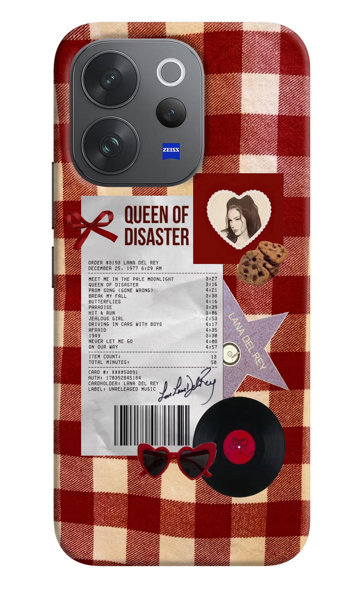 Queen of Disaster Vivo V70 Elite 5G Hard Case Back Cover by Casekaro